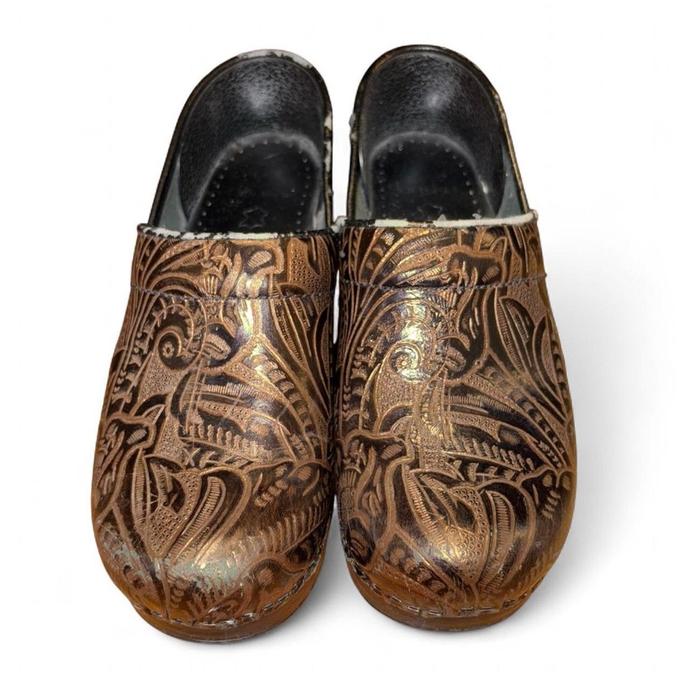 Dansko Women's Brown Patterned Mules
